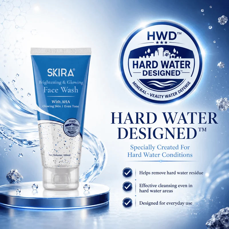 Skira Hard Water Defense Brightening Face Wash with AHA 100ml